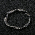 Buddha Stones 925 Sterling Silver Vintage Twisted Design Wealth Healing Chain Bracelet