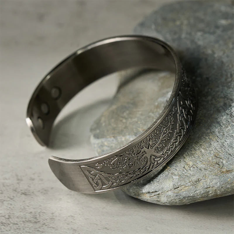 Buddha Stones The Tree Of Life Copper Open Balance Luck Cuff Bracelet Bangle