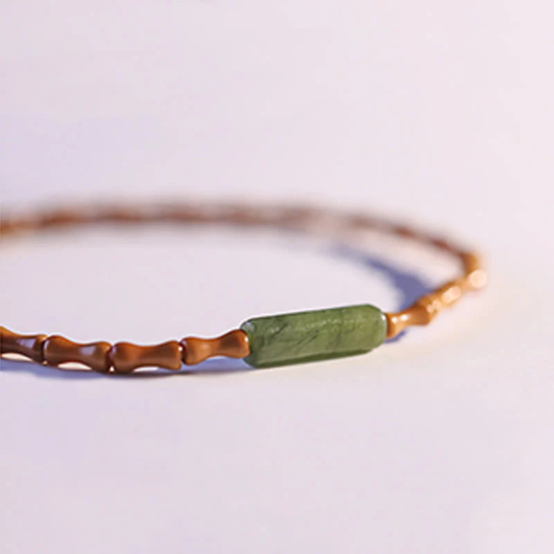 Buddha Stones Ultra-fine Olive Pit Peace Bracelet