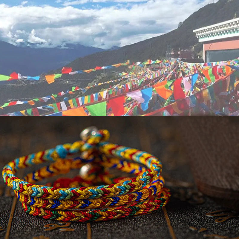 Buddha Stones May you be good fortune and success Lucky Multicolored Bracelet