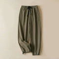 Buddha Stones Fall Drawstring 7-8 Length Cotton Women's Cargo Pants With Pockets