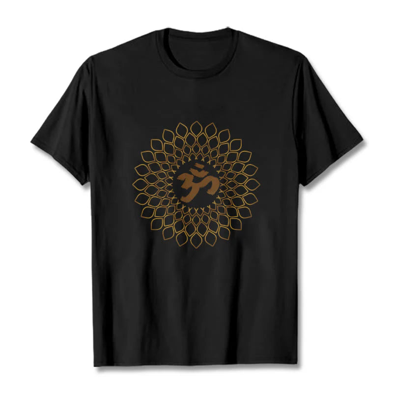 Buddha Stones Rhombus OM Design Tee T-shirt