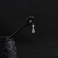 Buddha Stones Ebony Auspicious Cloud Courage Hairpin