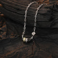 Buddha Stones 925 Sterling Silver Retro Tang Dynasty Flower Design Luck Energy Chain Necklace Pendant (Extra 35% Off | USE CODE: FS35)