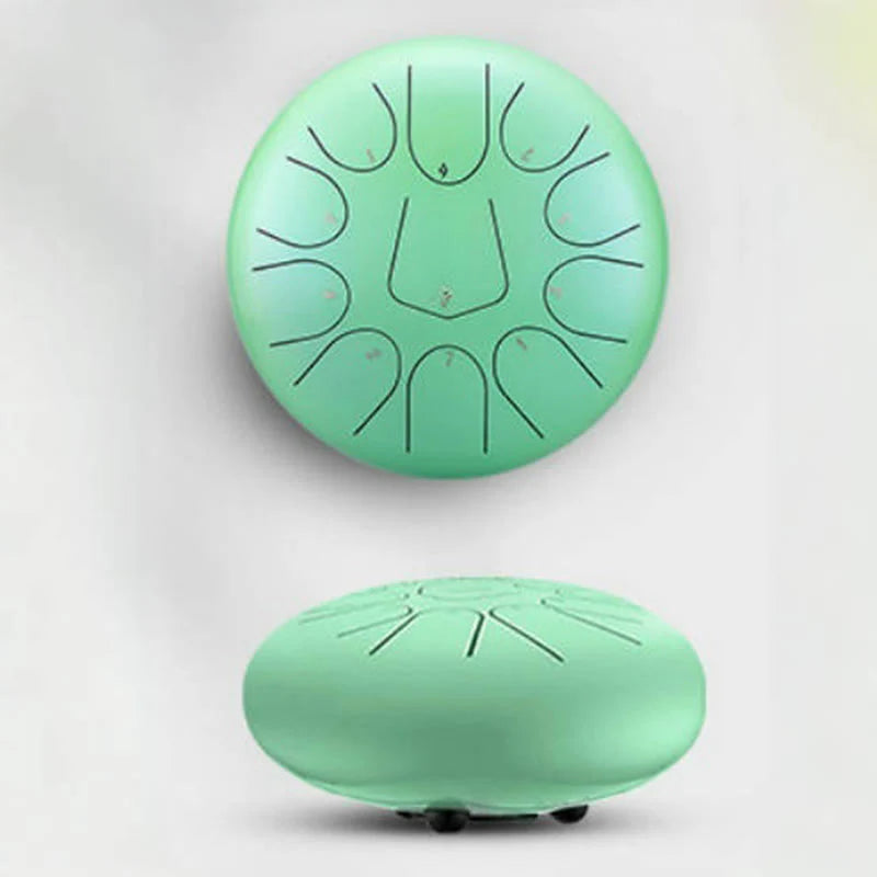 Buddha Stones Steel Tongue Drum Sound Healing Meditation Drum Kit 13 Note 12 Inch Percussion Instrument