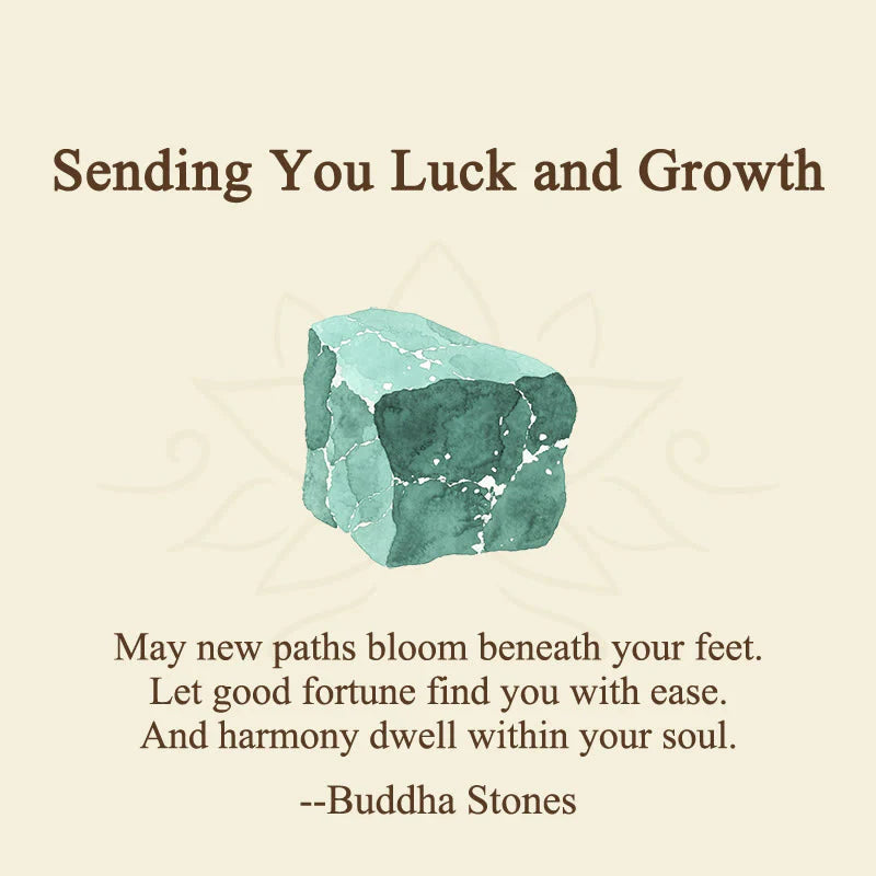 Buddha Stones Sending You Luck and Growth Cat Green Aventurine Necklace Includes Gift Message Card