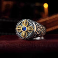 FREE Today: Spiritual Power Tibetan Cross Design Vajra Auspicious Clouds Copper Adjustable Ring