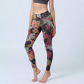 Buddha Stones Splatter Print Exercise Leggings Women's Yoga Pants