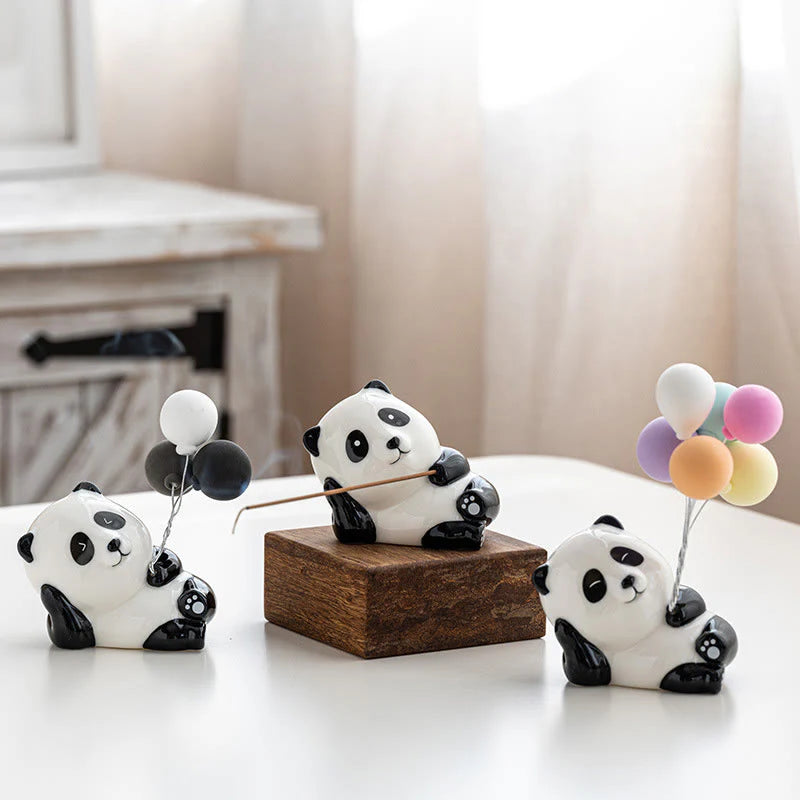 Buddha Stones Panda Shape Home Decoration Incense Burner
