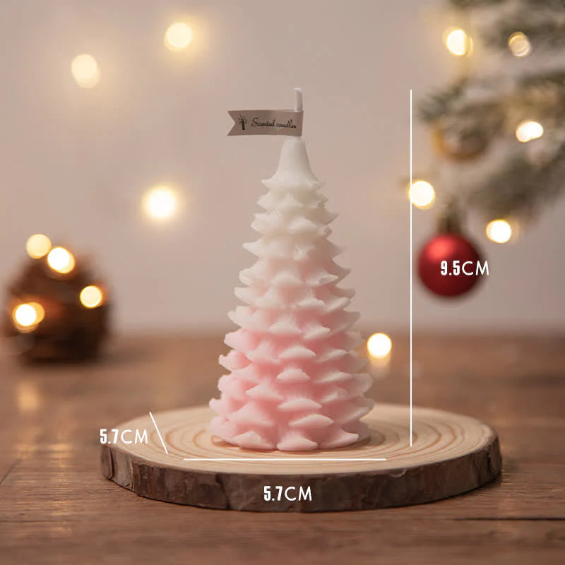 Christmas Tree Scented Soy Wax Candle Gift For Family Friends