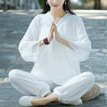 Buddha Stones Yoga Cotton Linen Clothing Uniform Meditation Zen Practice Women's Set (Extra 30% Off | USE CODE: FS30)