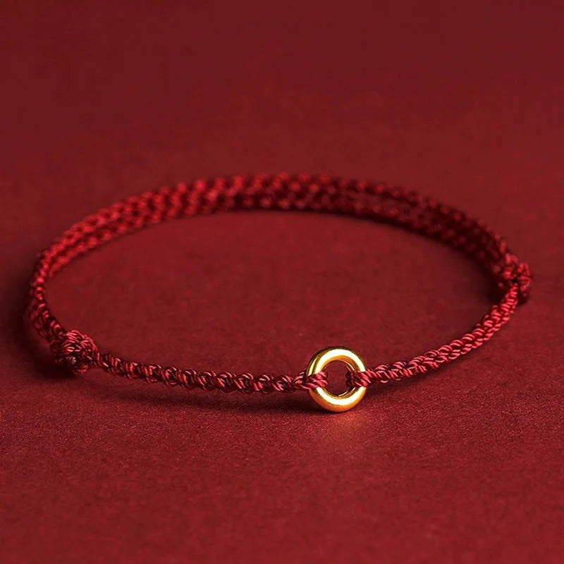 FREE Today: Luck Connection Small Peace Buckle Braided String Adjustable Bracelet Anklet
