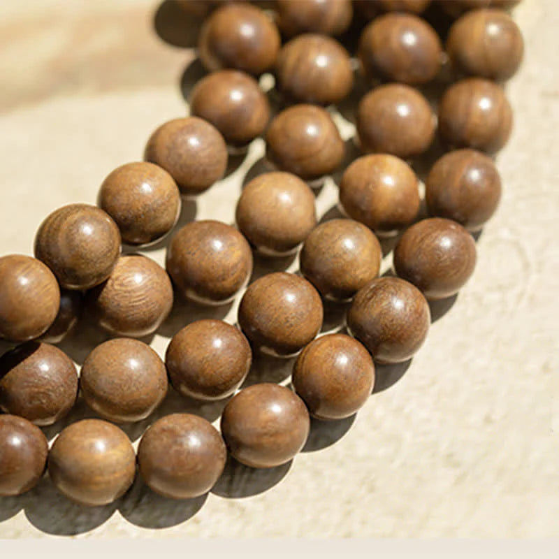 Buddha Stones 108 Mala Beads Green Sandalwood Boxwood Lotus Positive Bracelet (Extra 35% Off | USE CODE: FS35)