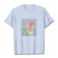 Buddha Stones Koi Fish Lotus Combination Cotton Tee T-shirt