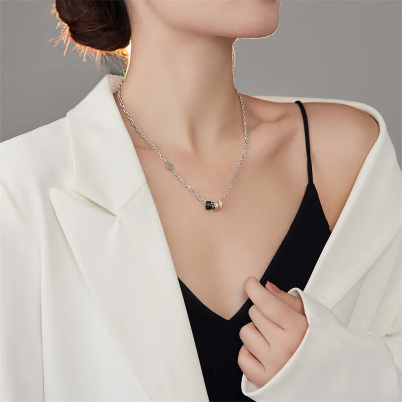Buddha Stones 925 Sterling Silver Retro Tang Dynasty Flower Design Luck Energy Chain Necklace Pendant (Extra 35% Off | USE CODE: FS35)