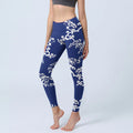 Buddha Stones Pine Tree Silhouette Pattern Print Gym Leggings Women's Yoga Pants