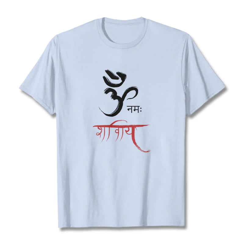 Buddha Stones OM NAMAH SHIVAYA Mantra Sanskrit Tee T-shirt