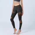 Buddha Stones Lotus Spiral Shape Gym Leggings Women's Yoga Pants