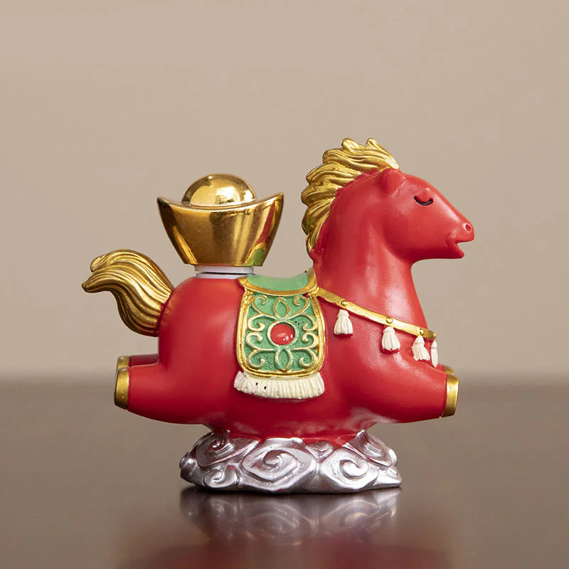 Buddha Stones Chinese Zodiac Year Of The Horse Fu Character Prosperity Home Decoration