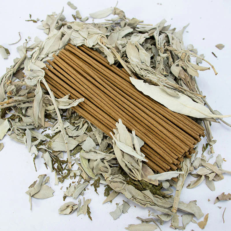 Buddha Stones White Sage Incense Purify Healing Meditation California Sage Incense Sticks