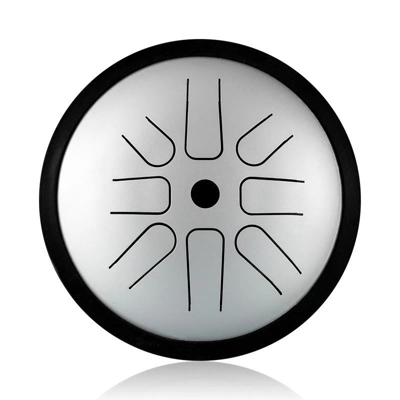 Buddha Stones Steel Tongue Drum Sound Healing Yoga Meditation Drum Kit 8 Note 6 Inch Percussion Instrument