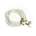 Buddha Stones Natural Jade Pixiu Buddha Abundance Bracelet