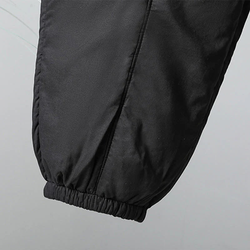 Buddha Stones Winter Elastic Waist Cotton Thermal Women's Cropped 7-8 Length Harem Pants With Pockets
