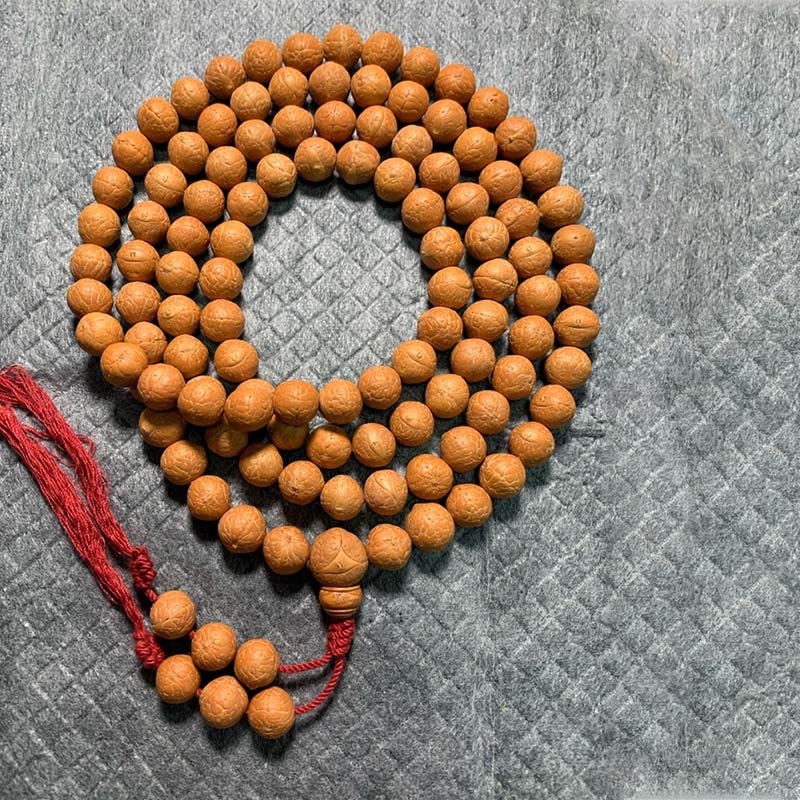 Buddha Stones 108 Mala Beads Nepal Bodhi Seed Luck Wealth Tassel Bracelet (Extra 30% Off | USE CODE: FS30)