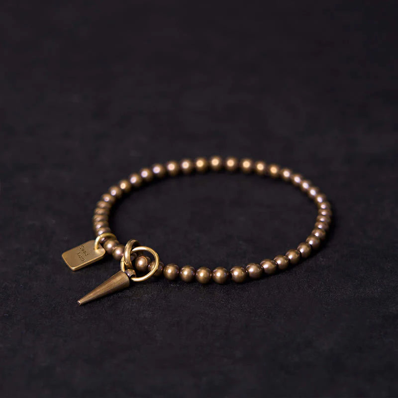 Buddha Stones Vintage Copper Brass Beads Fortune Balance Bracelet