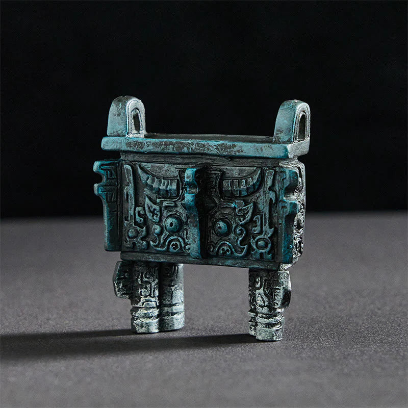 Buddha Stones FU Dogs Twins Buddha Square Ding Design Refrigerator Fridge Magnet Home Decoration