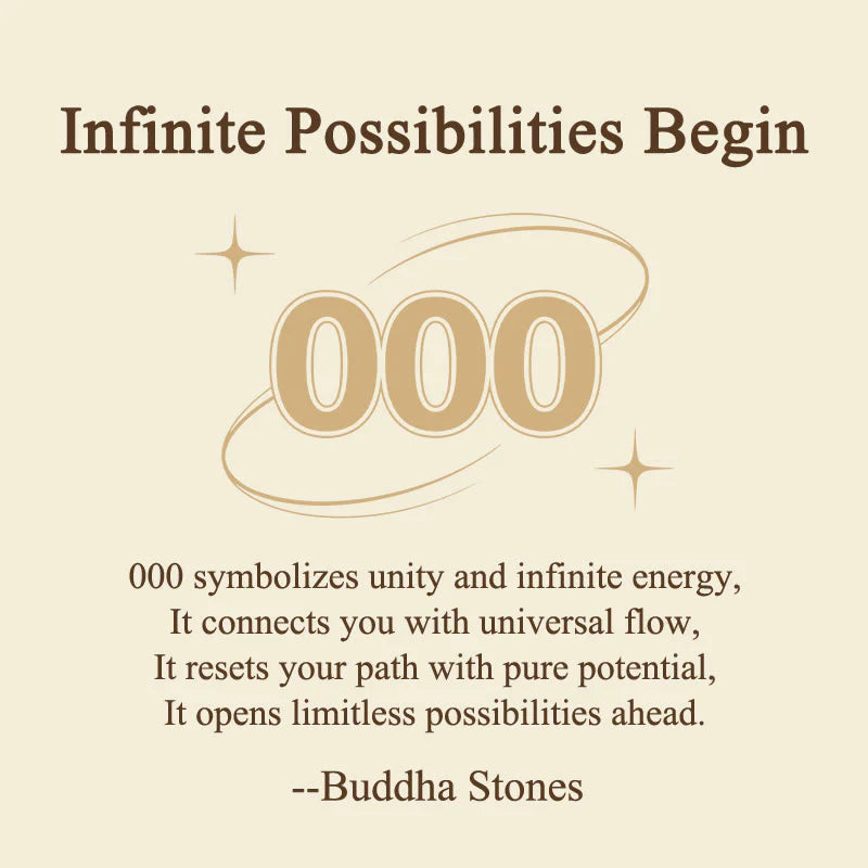 Buddha Stones Infinite Possibilities Begin 000 Angel Number Natural Clear Quartz Key Chain Hanging Decoration Includes Gift Message Card