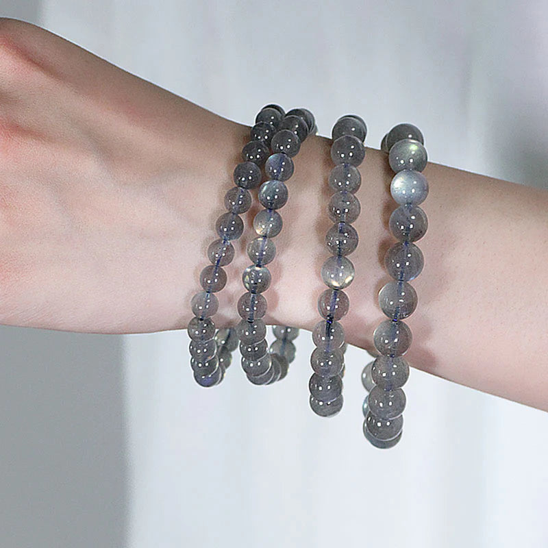 Buddha Stones Natural Moonstone Calm Positive Bracelet