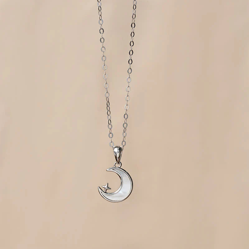 Buddha Stones FOR DEAREST MOTHER Moon Star 925 Sterling Silver Calm Necklace Pendants Includes Gift Message Card