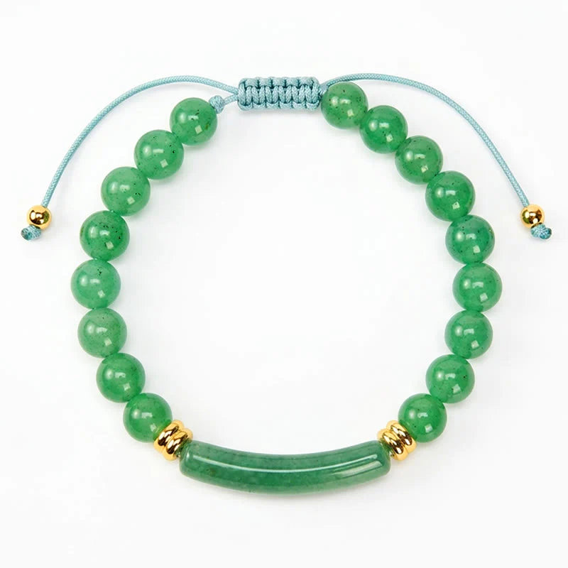 Buddha Stones Amethyst Green Aventurine Tiger Eye Strawberry Quartz Positive Transformation Bracelet