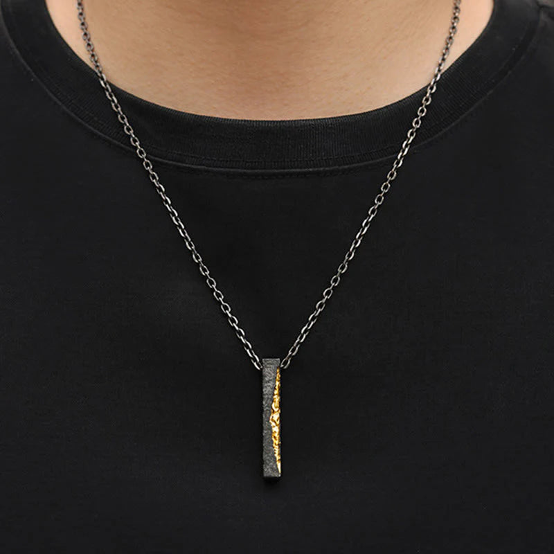 Buddha Stones 999 Sterling Silver 999 Gold Om Mani Padme Hum Wisdom Necklace Pendant