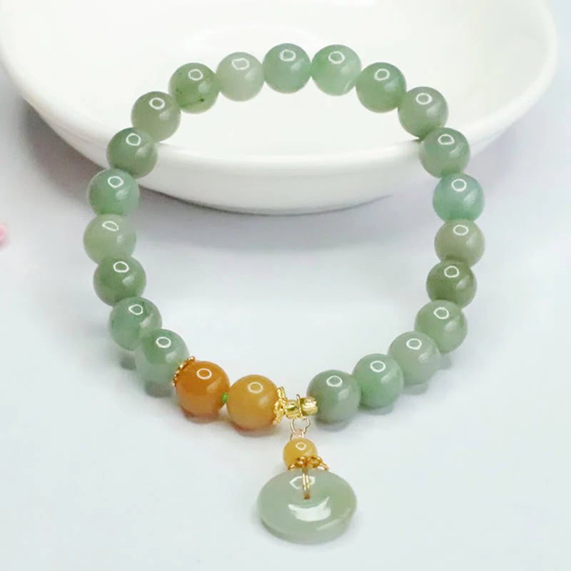 FREE Today: Abundance and Fortune Jade Beads Peace Buckle Bracelet
