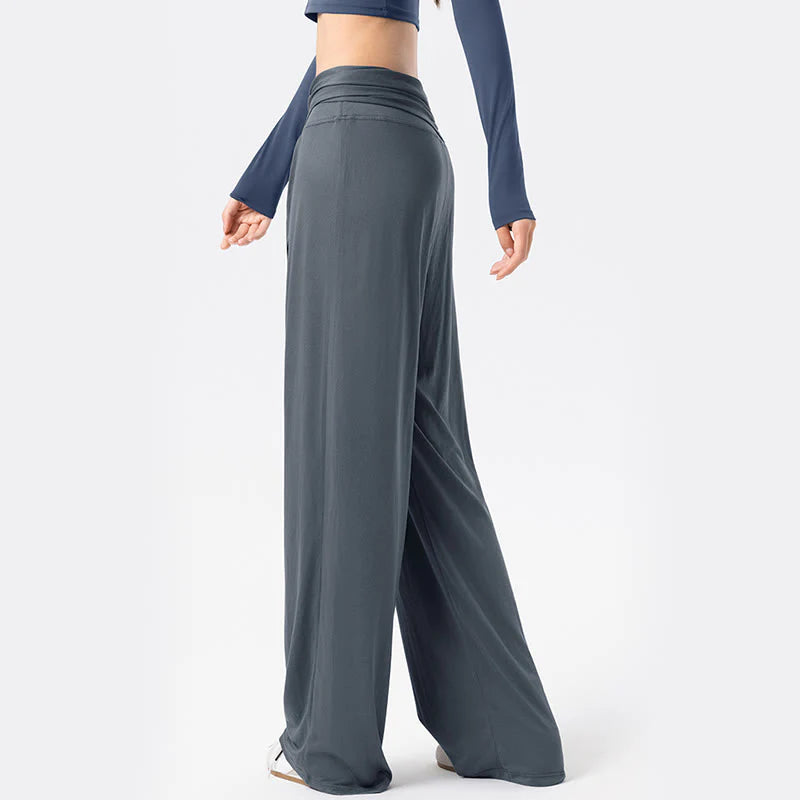 Buddha Stones Casual Lace-up Breathable Sports Women's Wide Leg Pants