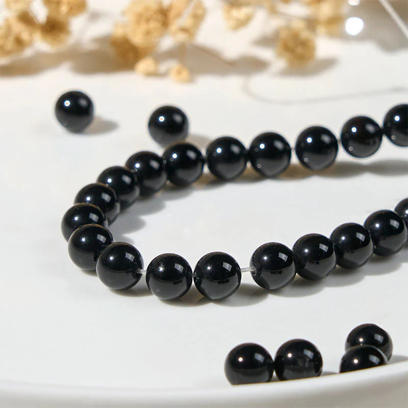 Buddha Stones Wishing You Strength and Protection Cat Onyx Bracelet Includes Gift Message Card