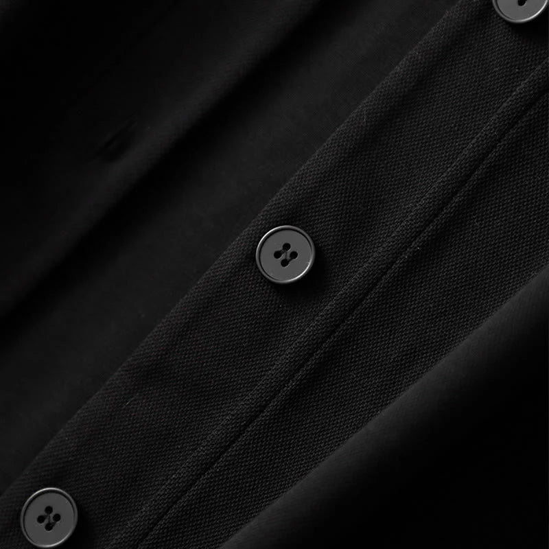 Buddha Stones Plain Buttons Women's Cotton Long Sleeve Jacket