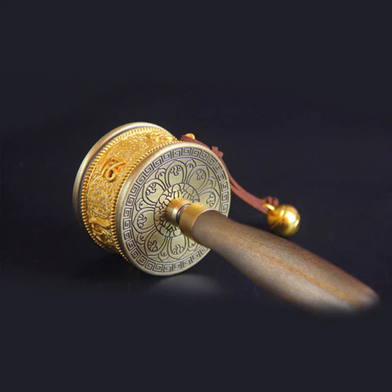Buddha Stones Tibetan Lucky Prayer Wheel Six True Words Decoration