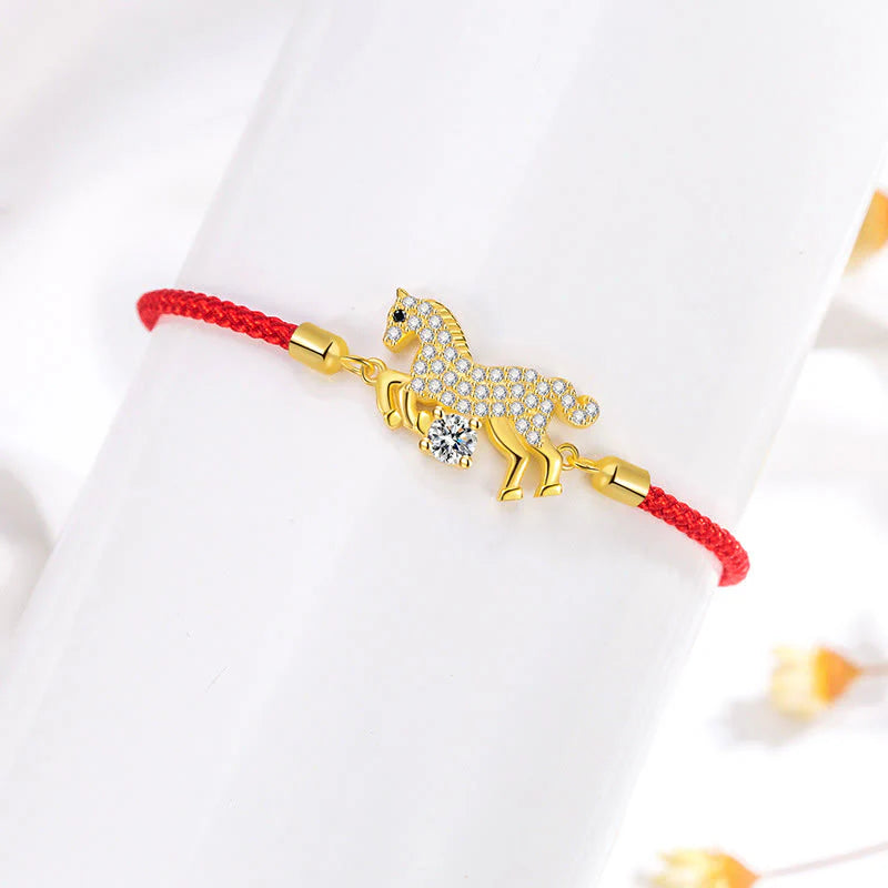Buddha Stones Wishing You Success & Good Luck Year of the Horse String Includes Gift Message Card