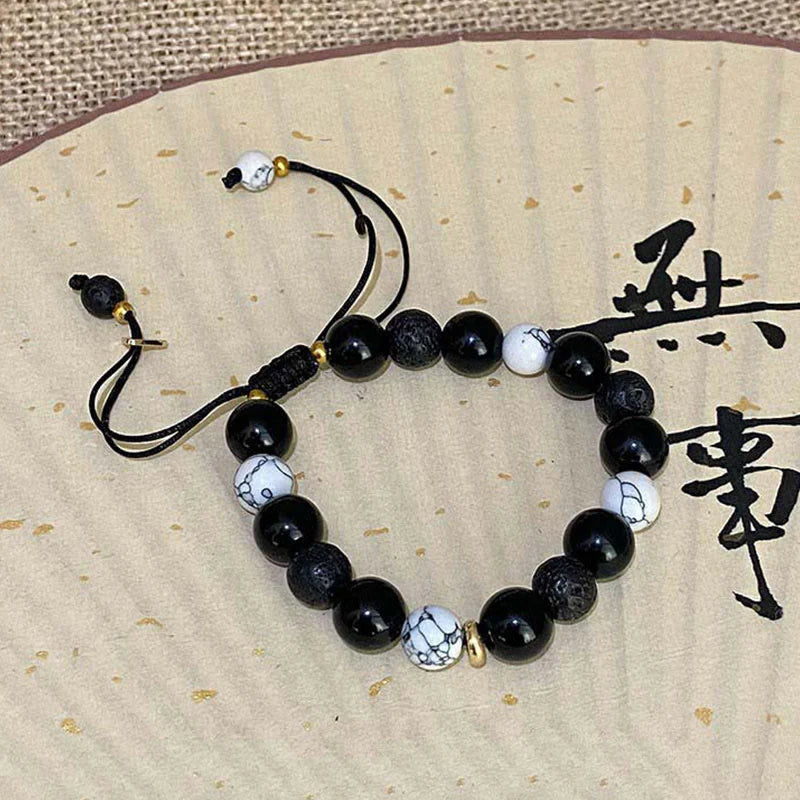 Buddha Stones All the Best for Strength and Grounding Obsidian Bracelet Includes Gift Message Card