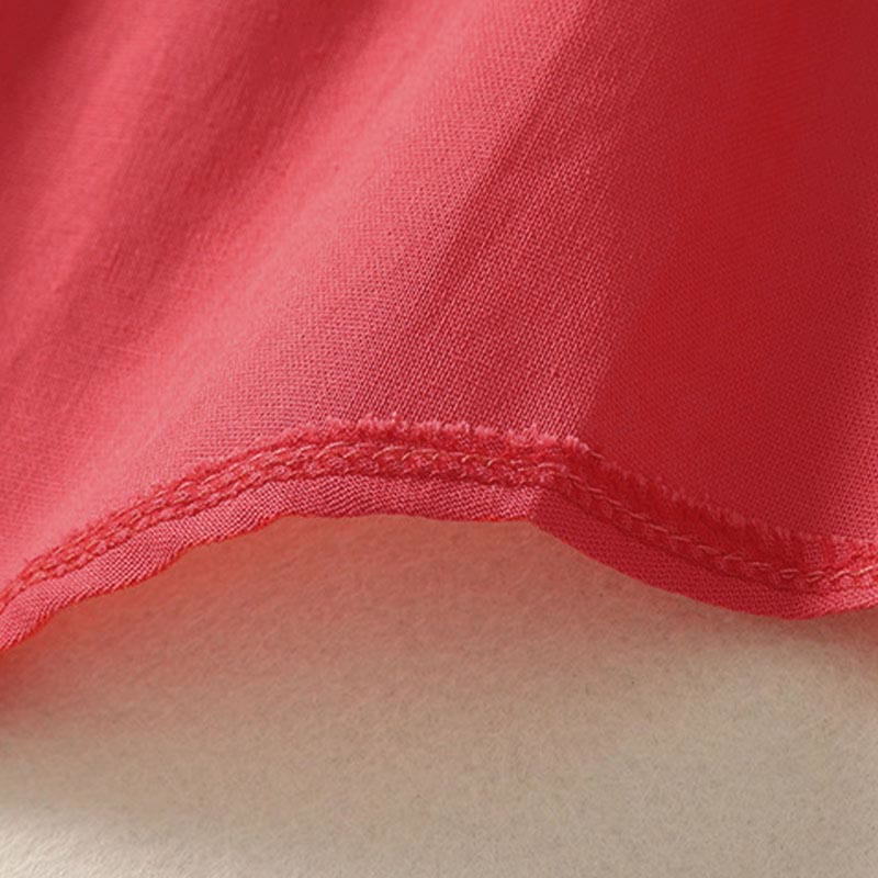 Buddha Stones Summer Stand Collar Short Sleeve Plain Women's Buttons Cotton Shirt With Pocket