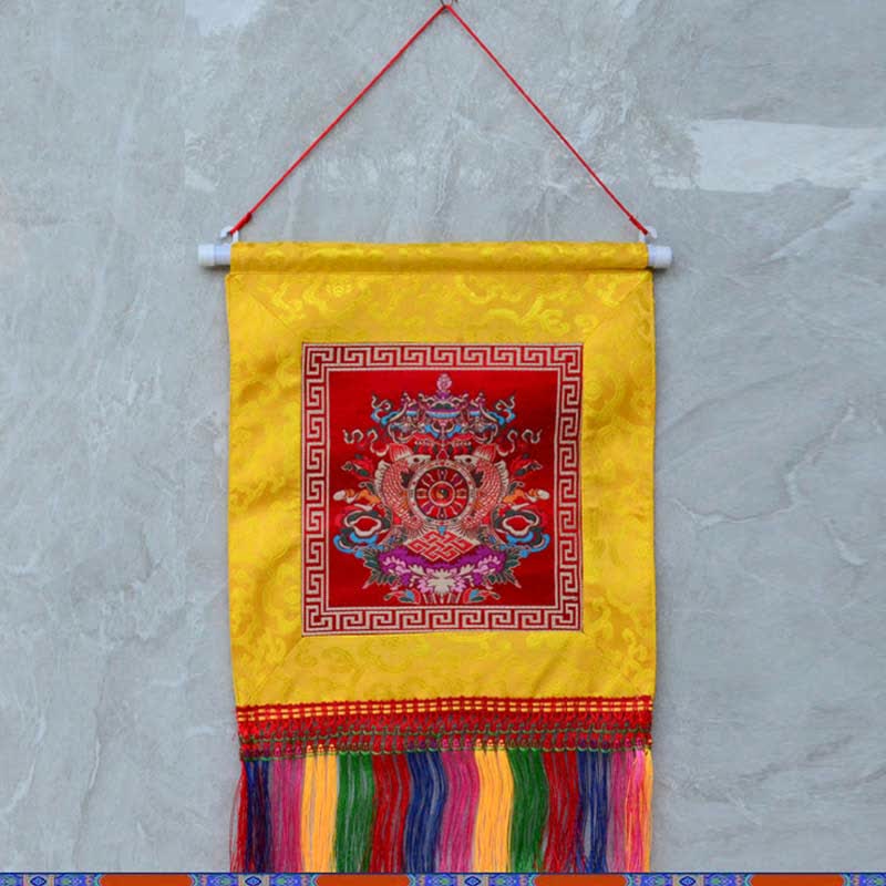 Buddha Stones Vajra Auspicious Symbols Spiritual Power Wall Art