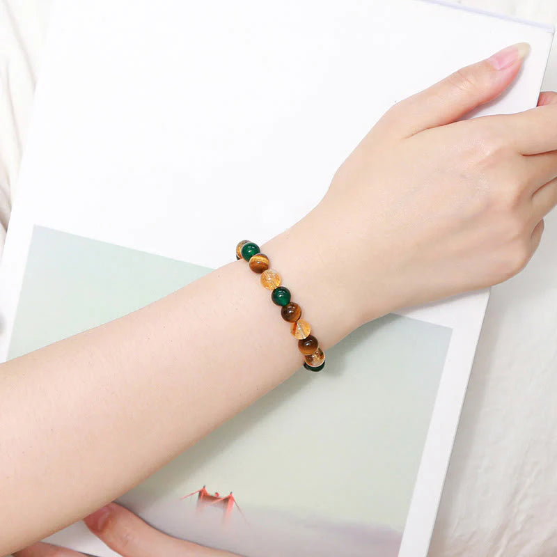 Buddha Stones Various Tiger Eye Confidence Bracelet