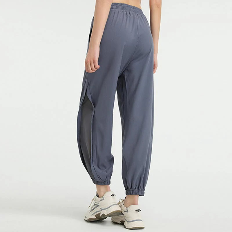 Buddha Stones High Waist Loose Fitness Yoga Sports Track Pants With Pockets