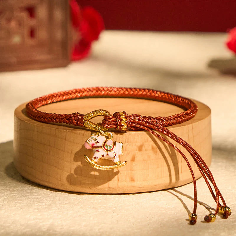 Buddha Stones Sending You Happiness and Strength Year of the Horse String Includes Gift Message Card