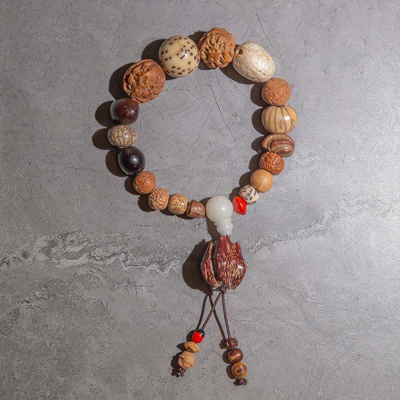 Buddha Stones 108 Mala Beads Bodhi Seed Luck Wealth Bracelet Wrist Mala (Extra 30% Off | USE CODE: FS30)