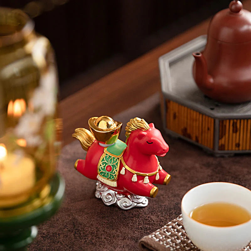 Buddha Stones Chinese Zodiac Year Of The Horse Fu Character Prosperity Home Decoration