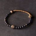 Buddha Stones Support Healing Lava Rock Beads Copper Bracelet